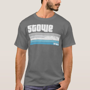 Stowe Vermont VT Retro Vintage Skiing Snowboarding T-Shirt