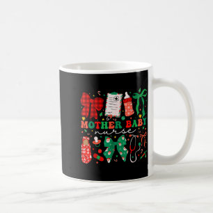Stpartum Xmas Coquette Mother Baby Nurse Christmas Coffee Mug