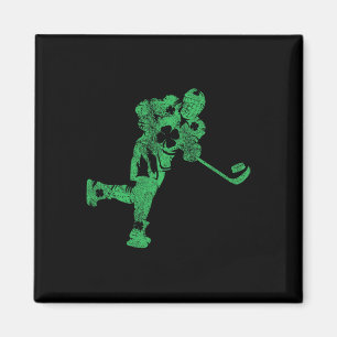 Stpatrick's Day Hockey Irish Boys Saint Paddy's Sh Magnet