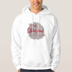 STR8LYKDHATT RED & BLACK HOODIE
