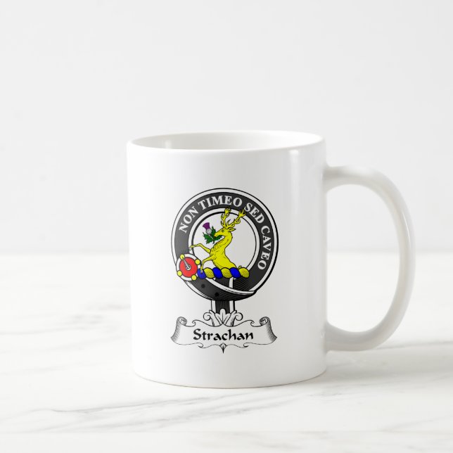 Strachan Clan Crest Coffee Mug (Right)