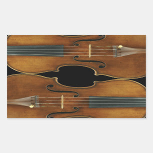 Stradivari Duo Rectangular Sticker