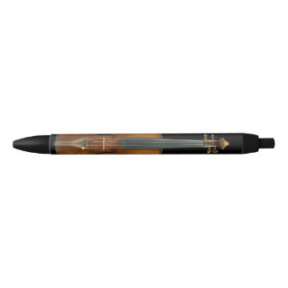 Stradivari Violin Close-Up Black Ink Pen