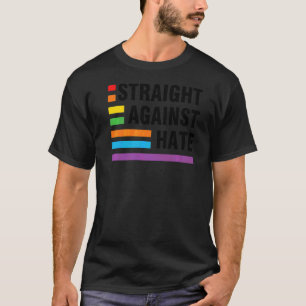 Straight Against Hate Lgbt Pride T-Shirt
