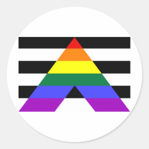 Straight Allies Classic Round Sticker