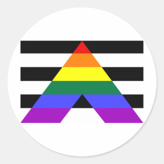 Straight Allies Classic Round Sticker