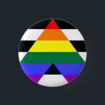 Straight Ally Flag Button<br><div class="desc">Get one for yourself or your ally friends to show that you support the LGBT community</div>