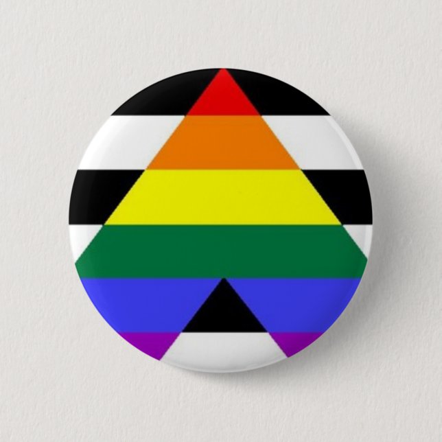 Straight Ally Pride Button (Front)