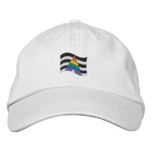 Straight Ally Pride Flag Embroidered Hat