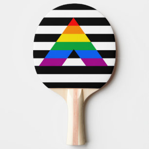 STRAIGHT ALLY PRIDE.png Ping Pong Paddle