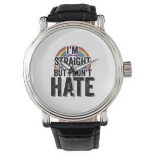 Straight Ally Rainbow Vintage Typography Shirt_1 Watch