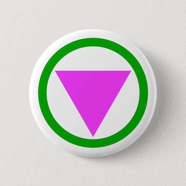 Straight ally symbol button (Front)