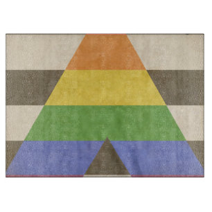 STRAIGHT ALLY VINTAGE DESIGN - 2014 PRIDE CUTTING BOARD