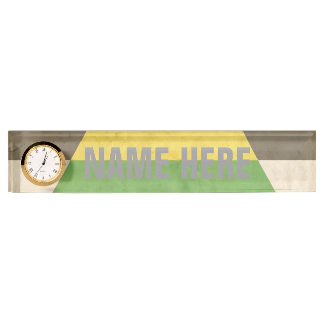 STRAIGHT ALLY VINTAGE DESIGN - 2014 PRIDE NAMEPLATE (Front)