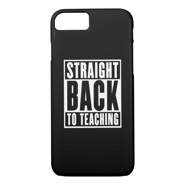 Straight Back to Teaching Case-Mate iPhone Case (Back)