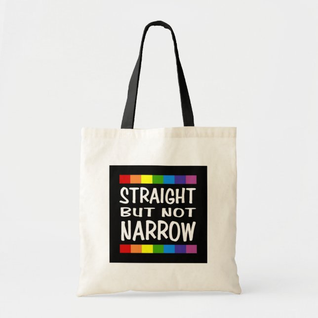 Straight But Not Narrow Tote Bag (Front)