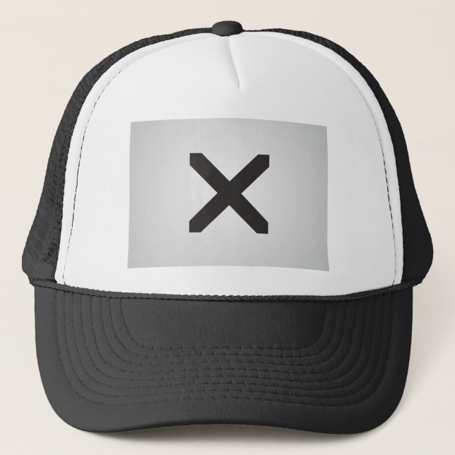 Straight Edge X Trucker Hat (Front)