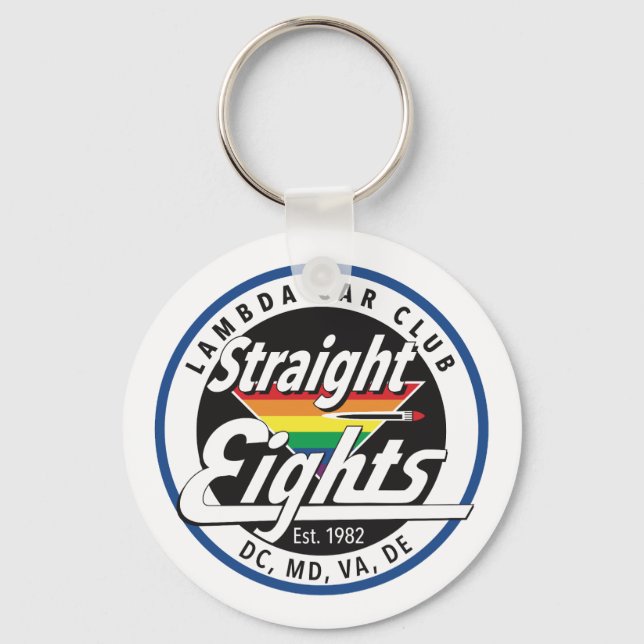 Straight Eights/LCCI Keychain (Front)