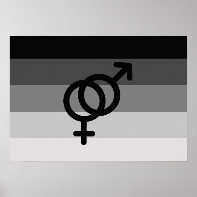 STRAIGHT FLAG ORIGINAL WITH SYMBOL -.png Poster (Front)