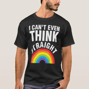Straight Gay Pride Rainbow Proud Ally LGBTQ Gender T-Shirt