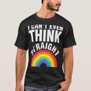 Straight Gay Pride Rainbow Proud Ally LGBTQ Gender T-Shirt