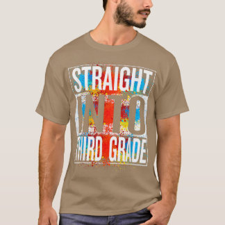 Straight Into Third Grade Back To School T-Shirt