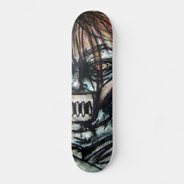 Straight Jacket Psycho Killer Halloween Skateboard (Front)