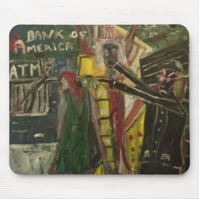 Straight Jackin B of A Mouse Pad (Front)