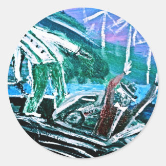 STRAIGHT JACKIN III CLOSE CLASSIC ROUND STICKER