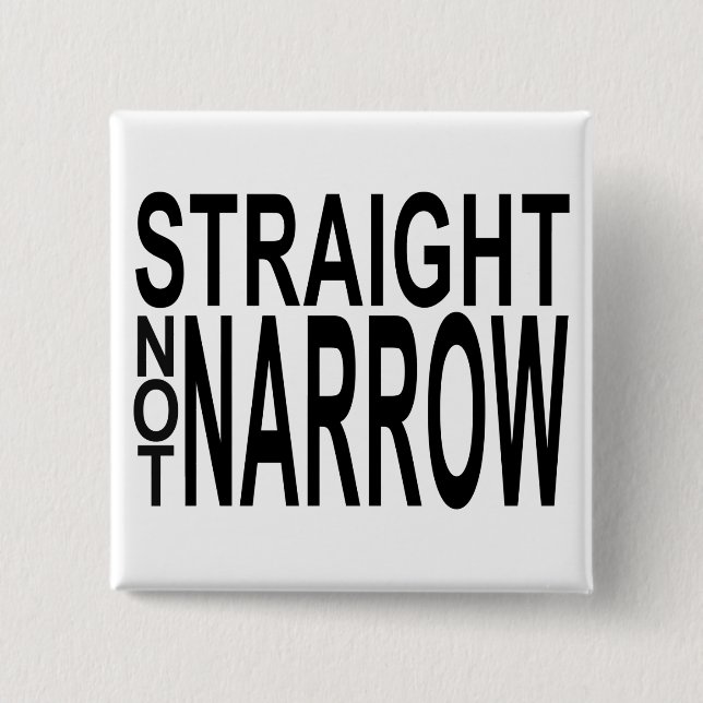 straight not narrow 15 cm square badge (Front)