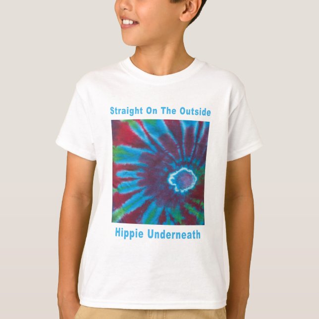Straight on the Outside, Hippie Underneath T-Shirt (Front)