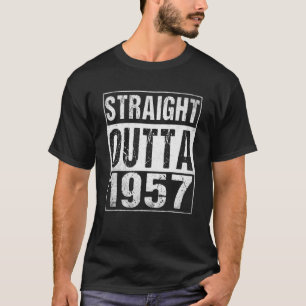 Straight Outta 1957 Funny Birthday Gifts For 65 T-Shirt