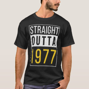 Straight Outta 1977 Year Of Birth Birthday Vintage T-Shirt