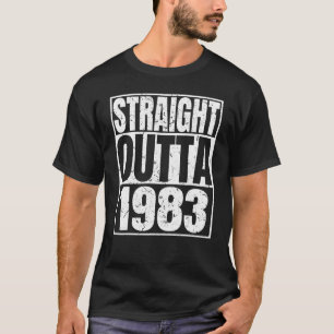 Straight Outta 1983 39th Birthday Retro 39 Years O T-Shirt