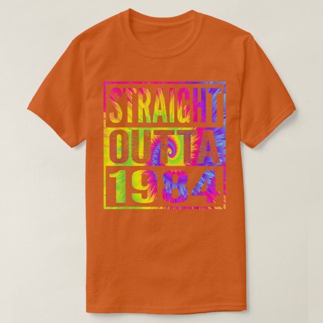 Straight Outta 1984 38th Birthday Gifts For Her Hi T-Shirt (Design Front)