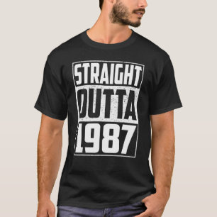Straight Outta 1987 35th Birthday  Vintage Men & W T-Shirt