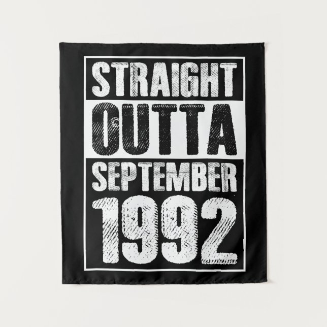 Straight Outta 1992 29th Birthday Tapestry (Front)