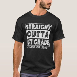 Straight Outta 1st Grade Graduate Class Of 2032 Fi T-Shirt