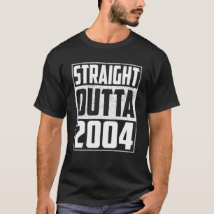 Straight Outta 2004 18Th Birthday Gifts Vintage Me T-Shirt