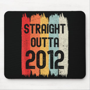 Straight Outta 2012 Funny Retro Birthday Awesome S Mouse Pad