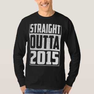 Straight Outta 2015 7th Birthday  Vintage Men & Wo T-Shirt