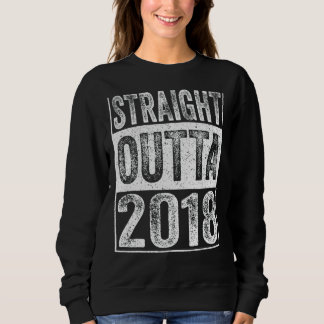 Straight Outta 2018 4 Years Old  Vintage 4th Birth Sweatshirt