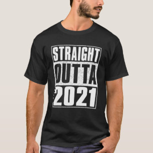 Straight Outta 2021 1 Year Old Vintage 1St Birthda T-Shirt