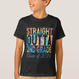 Straight Outta 2nd Grade Graduate Funny Cl 2026 2n T-Shirt