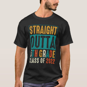 Straight Outta 5th Grade Class Of 2022 Graduation T-Shirt