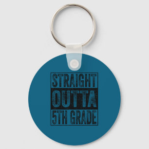 Straight outta 5th grade class of 2026 graduate key ring