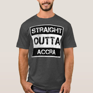 Straight Outta Accra Ghana Vintage Distressed Souv T-Shirt