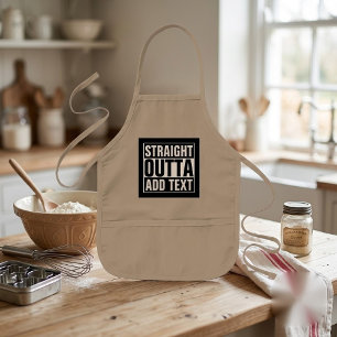 STRAIGHT OUTTA - add your text here/create own Kids Apron