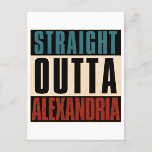 Straight Outta Alexandria Virginia VA Postcard