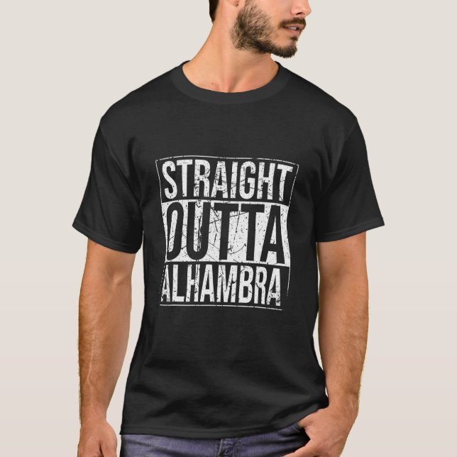 Straight Outta Alhambra Vintage T-Shirt (Front)